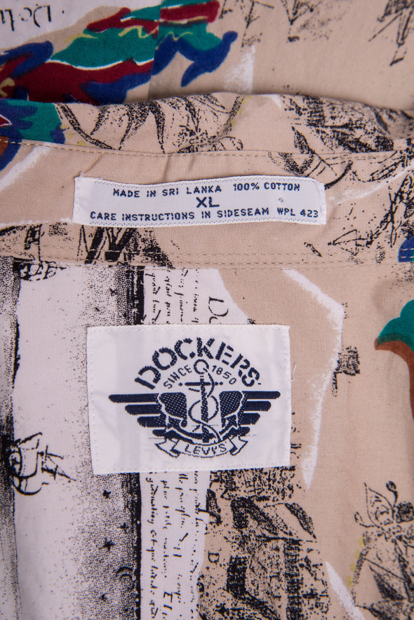 Dockers Crazy Retro Pattern Short Sleeve Shirt