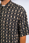Vintage 90's Patterned Rayon Shirt