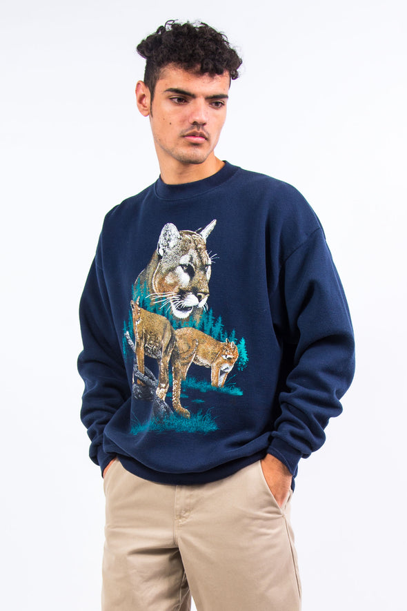 90's Vintage Cougar Graphic Sweatshirt