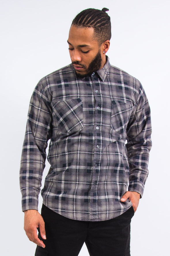 Vintage 90's Grey Flannel Shirt