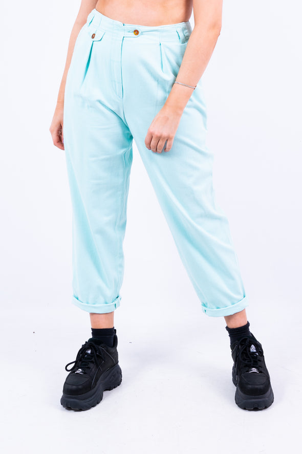Vintage 90's Blue High Waist Trousers