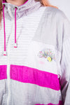 Vintage 90's Pink & White Shell Tracksuit Jacket