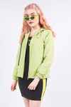 Y2K Reebok Lime Green Tracksuit Jacket Top