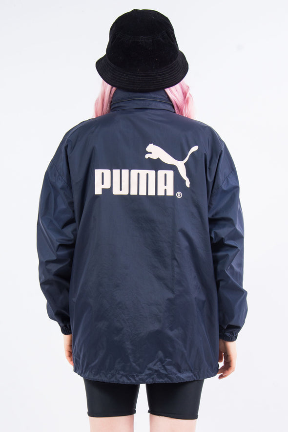 Vintage 90's Navy Puma Cagoule Jacket