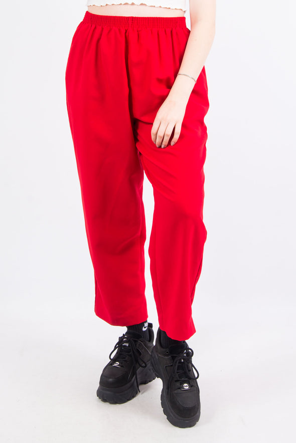 Vintage 90's Red High Waist Trousers