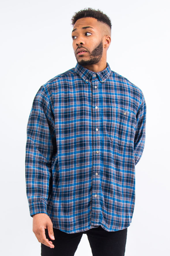 Wrangler Blue Check Flannel Shirt