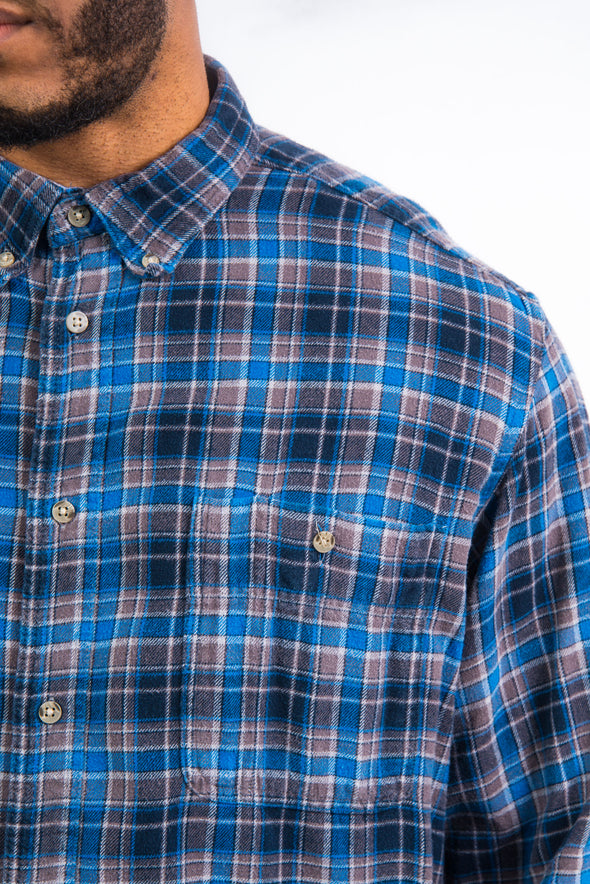 Wrangler Blue Check Flannel Shirt