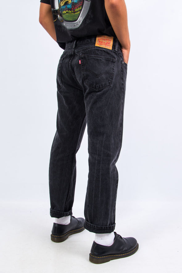 Vintage Levi's 505 Black Denim Jeans W34"