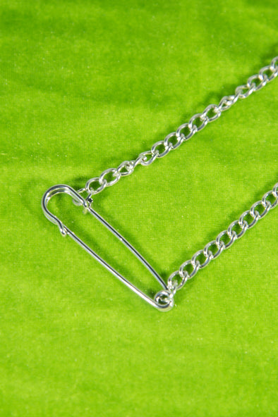 Y2K Safety Pin Choker Necklace