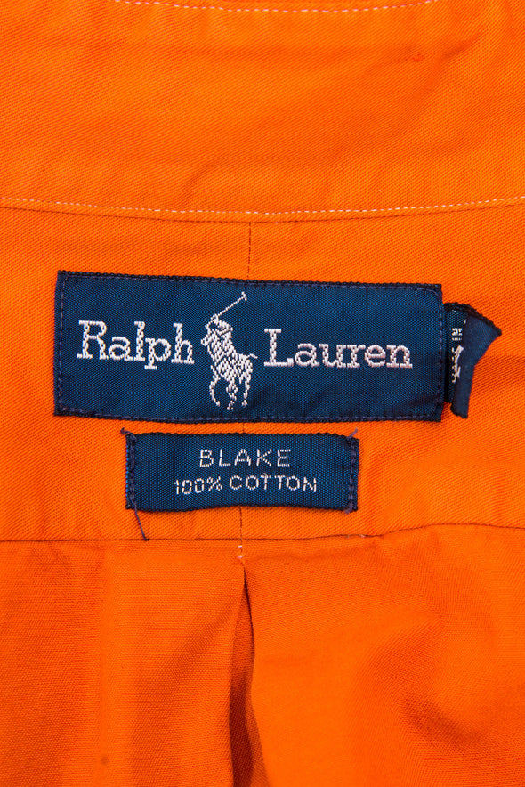 Vintage Ralph Lauren Orange Short Sleeve Shirt