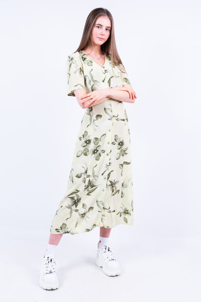 Vintage 90's Floral Maxi Dress