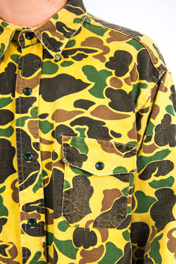 USA Camouflage Pattern Flannel Shirt
