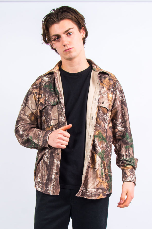 90's USA Woodland Camouflage Shirt