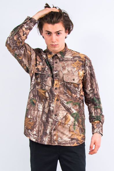 90's USA Woodland Camouflage Shirt