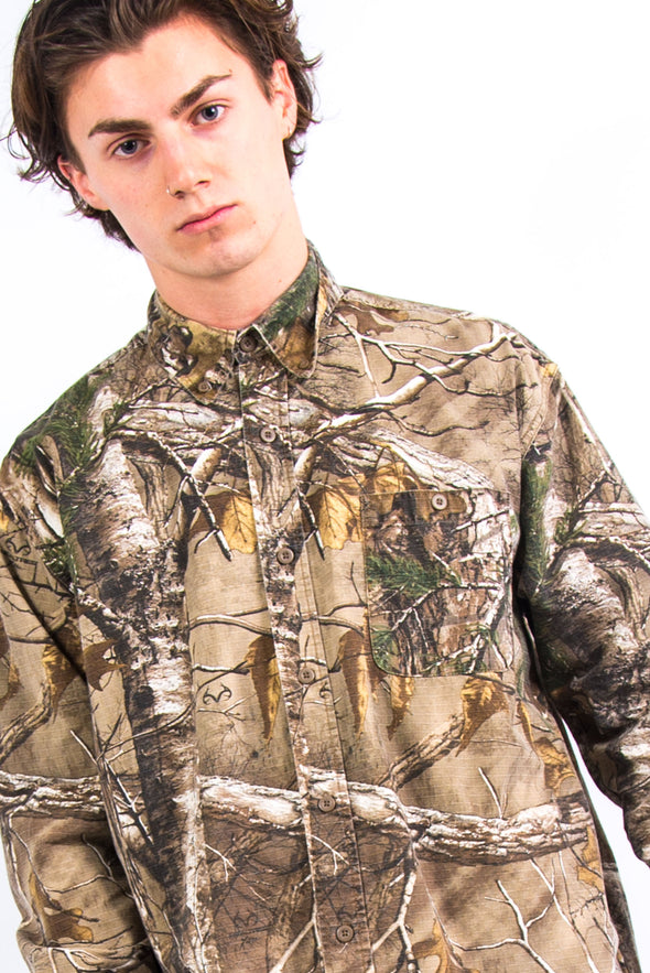 USA Woodland Camo Flannel shirt
