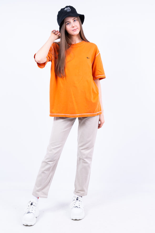 Orange Nike Swoosh T-Shirt