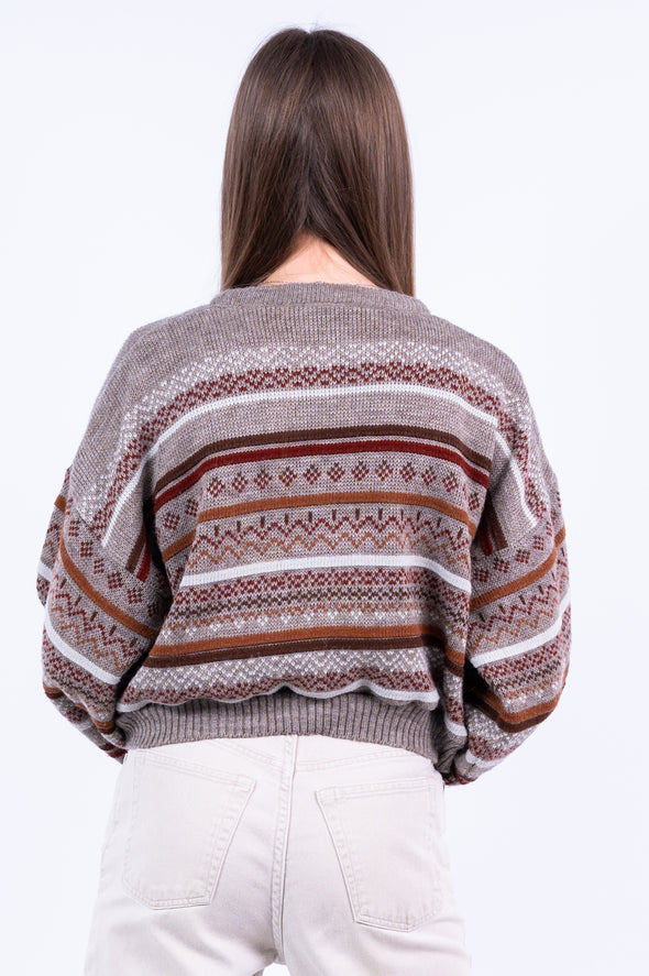 Vintage 90's Cropped Knit Jumper