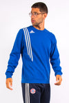 Vintage Adidas Blue Three Stripe Sweatshirt