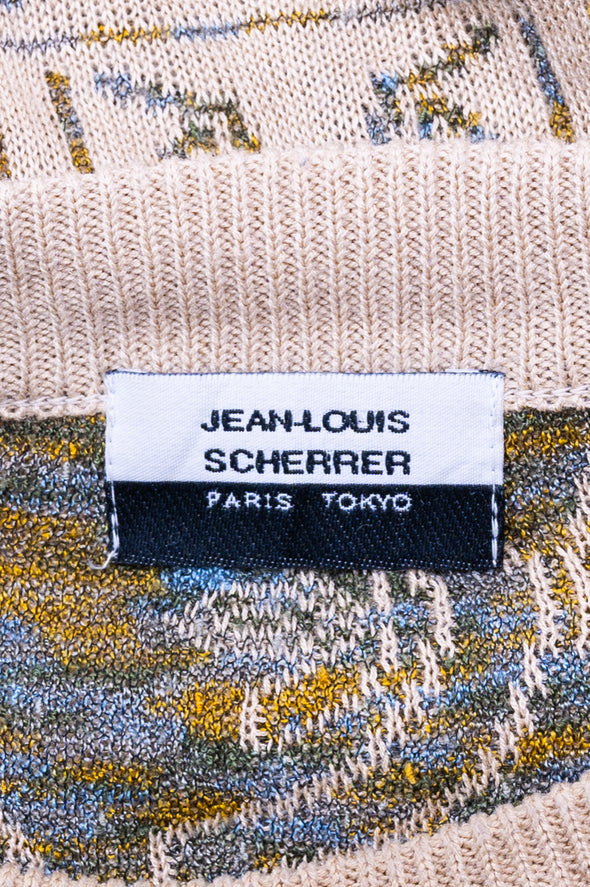 Vintage 90's Jean Louis Scherrer Crop Knit Jumper