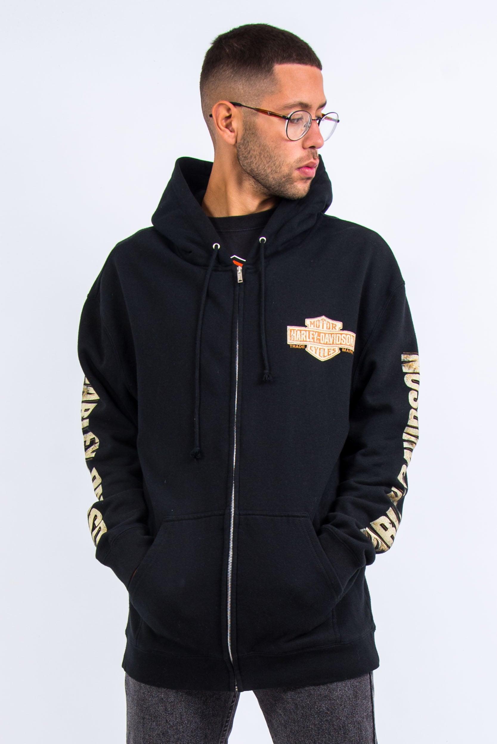 Eagle Hoodie Harley Davidson Mens Zip Up Hoodie Harley-Davidson