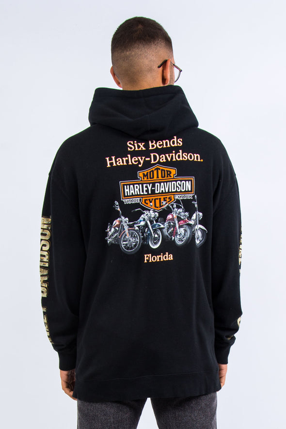 Vintage Harley Davidson Zip Hoodie