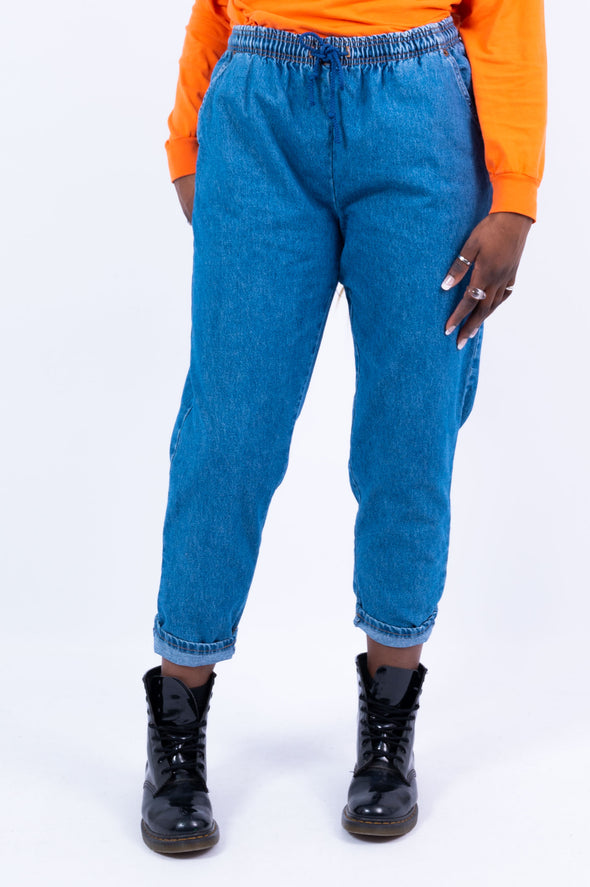 Vintage 90's Lightweight Denim Elasticated Jeans