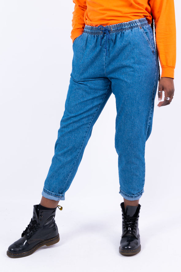 Vintage 90's Lightweight Denim Elasticated Jeans