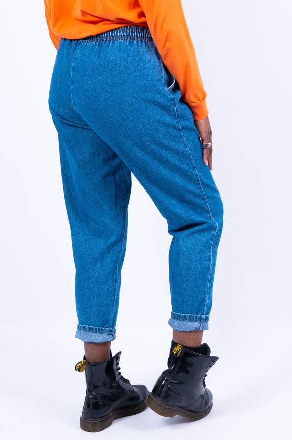 Vintage 90's Lightweight Denim Elasticated Jeans
