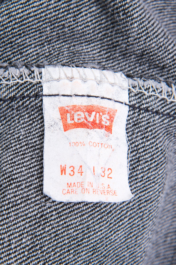 Vintage Levi's USA Made Black Jeans W34"