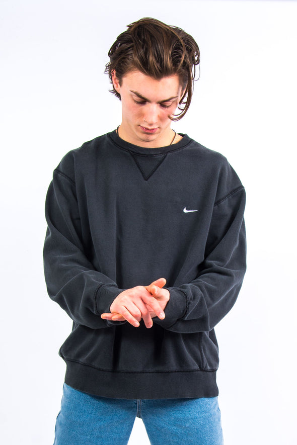 00's Vintage Black Nike Sweatshirt