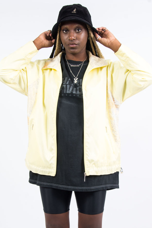 Vintage 90's Yellow Shell Jacket with Matching Shell Vest