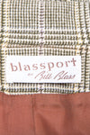 Vintage 90's Fine Check Blazer Jacket