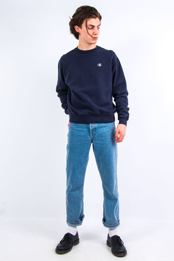 90's Navy Blue Champion Sweatshirt