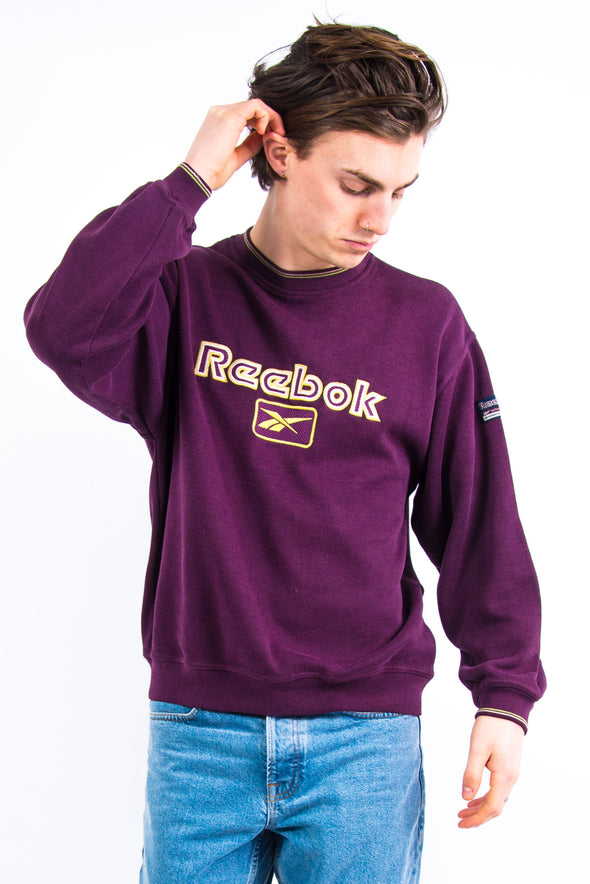 90's Vintage Reebok Spell Out Sweatshirt