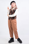 Vintage 90's Hippie Velvet Waistcoat