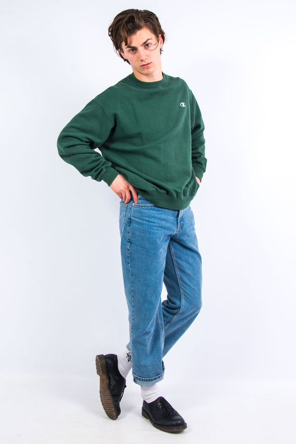 90's Vintage Green Champion Sweatshirt