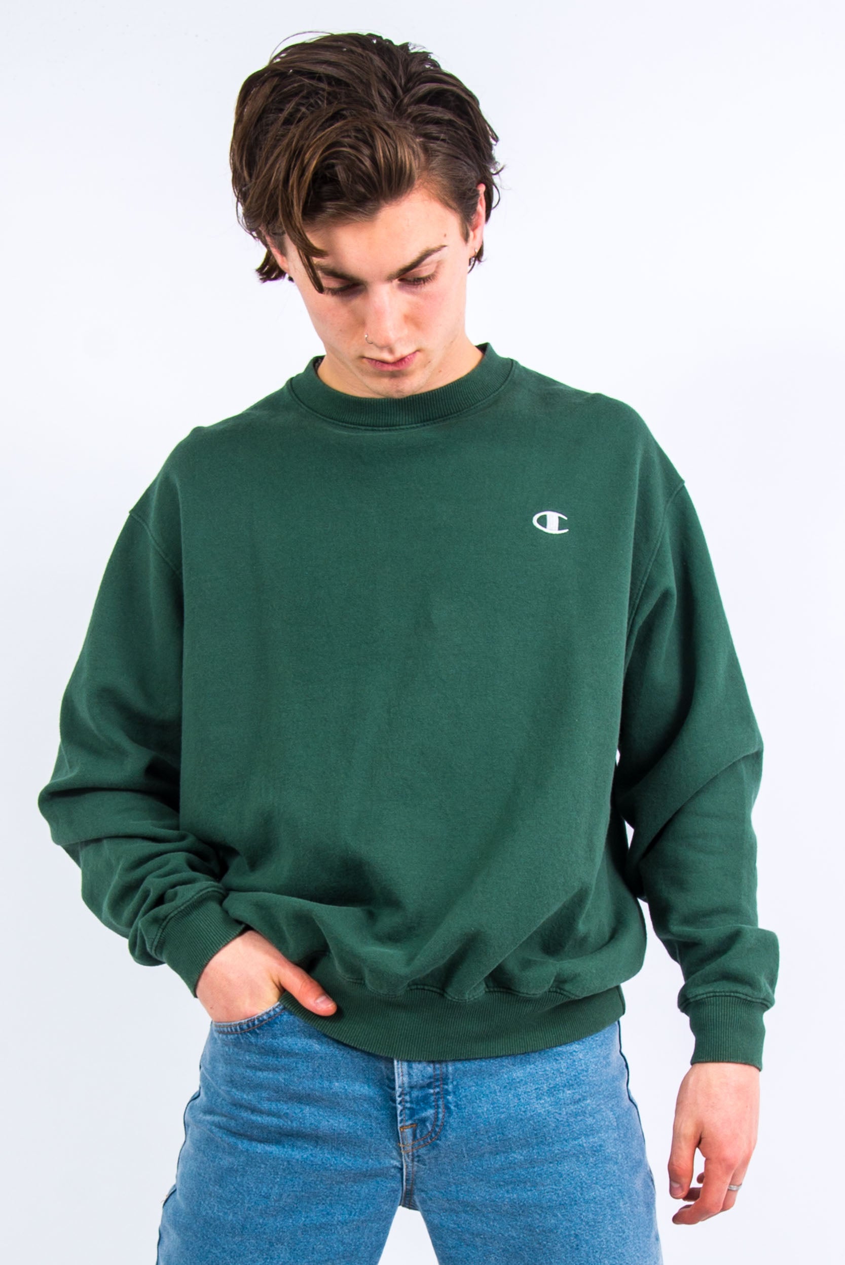 90's Vintage Green Champion Sweatshirt – The Vintage Scene