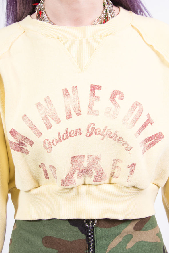 Vintage 90's Cropped Minnesota Golden Gophers Sweatshirt
