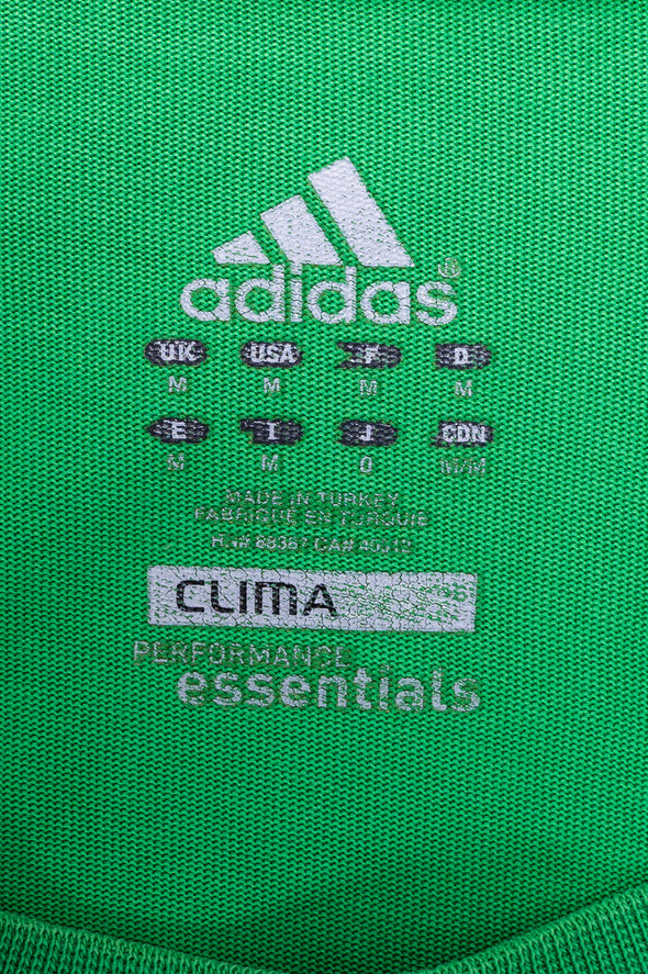 Adidas Green Logo Print T-Shirt