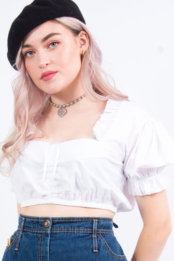 Vintage 90's Milk Maid Crop Top