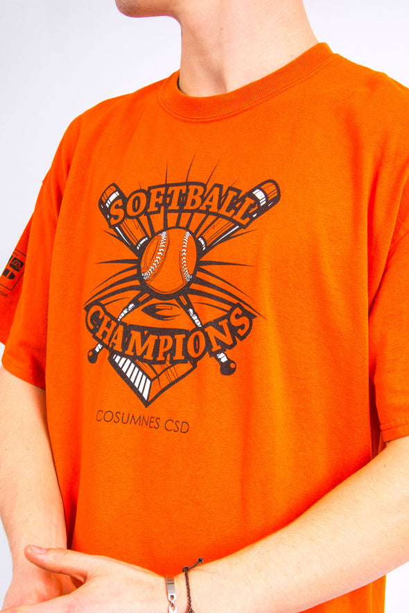 USA Orange Softball T-Shirt