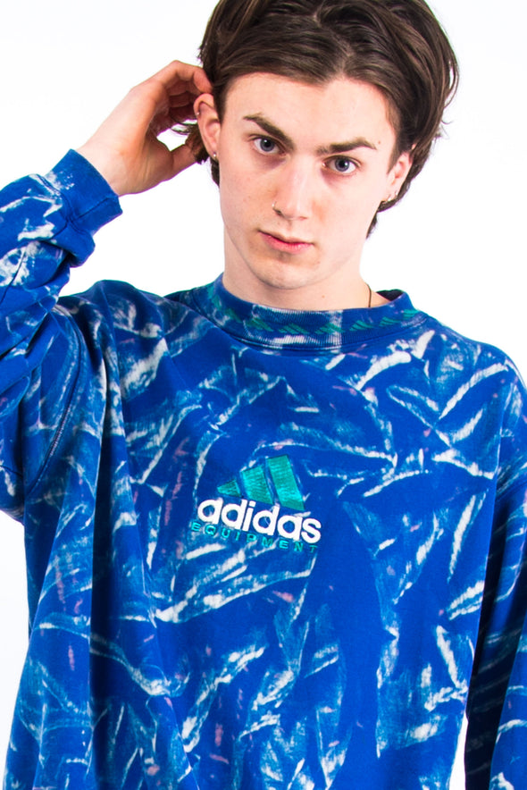 90's Adidas Equipment Tie Dye Sweatshirt
