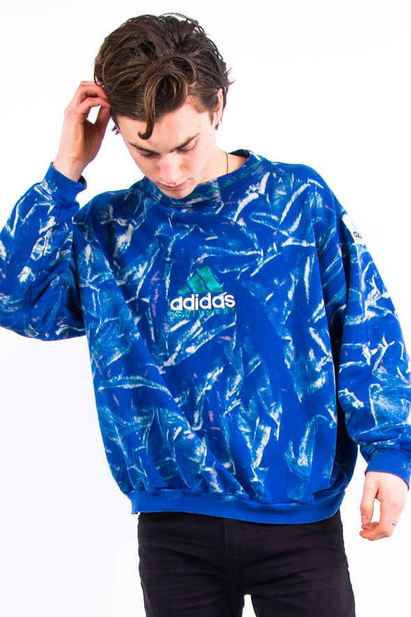 90's Adidas Equipment Tie Dye Sweatshirt