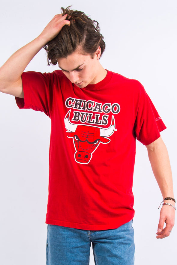 90's Rare Champion Chicago Bulls T-Shirt