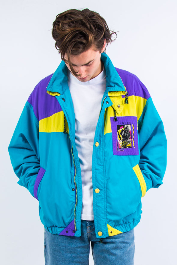 90's Ski Style Windbreaker Jacket