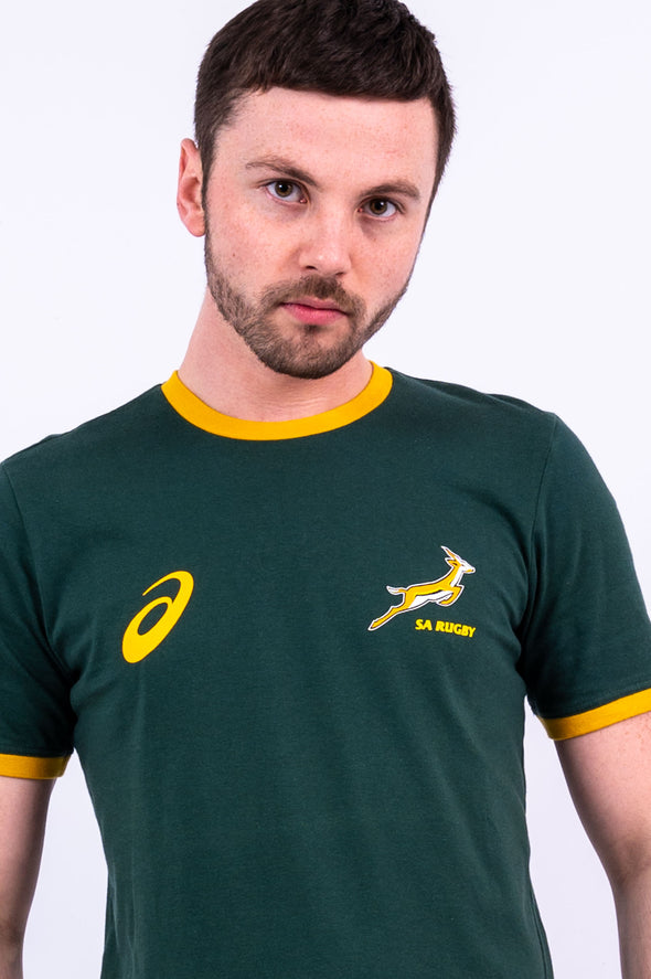 Retro Asics South Africa Springboks Rugby T-Shirt