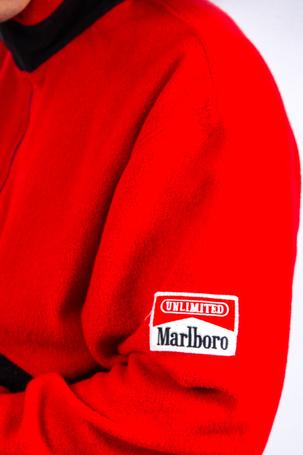 90's Vintage Marlboro Zip Fleece