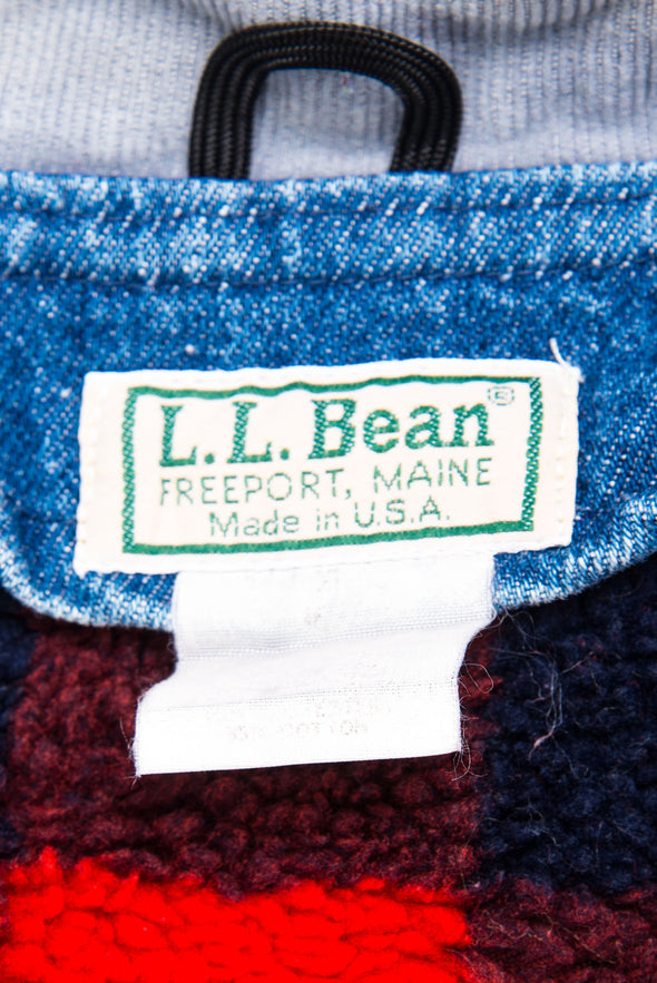 Vintage L. L. Bean Lined Denim Chore Jacket