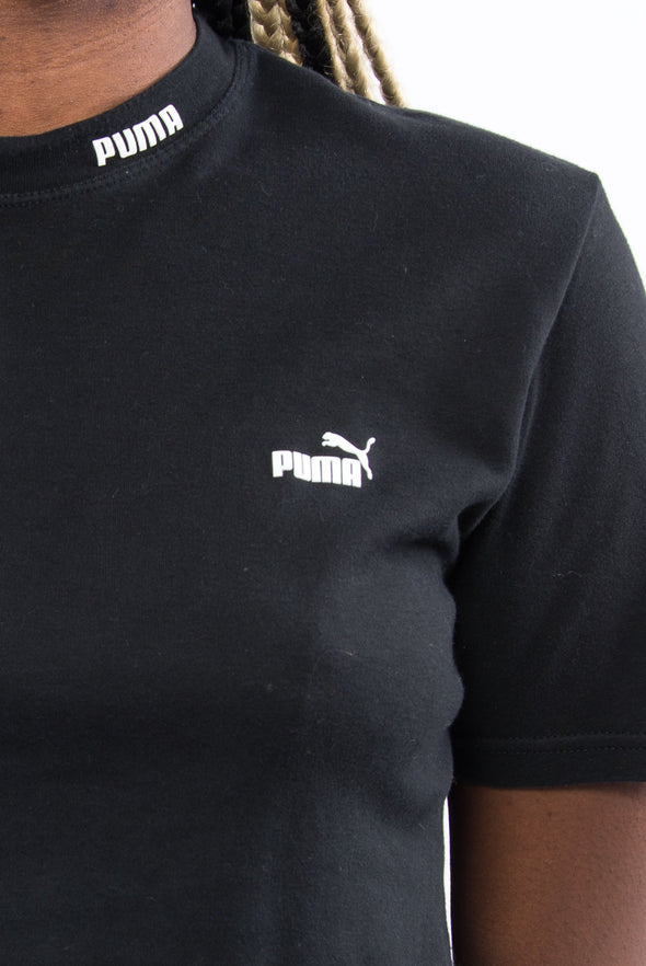 Black Puma Cropped T-Shirt