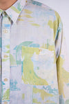 90's Vintage Pastel Green Festival Shirt